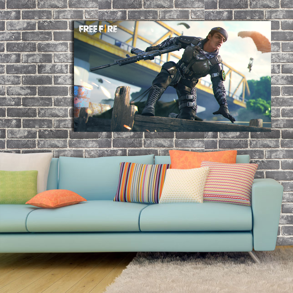 تابلو شاسی مدل FREE FIRE کد 10