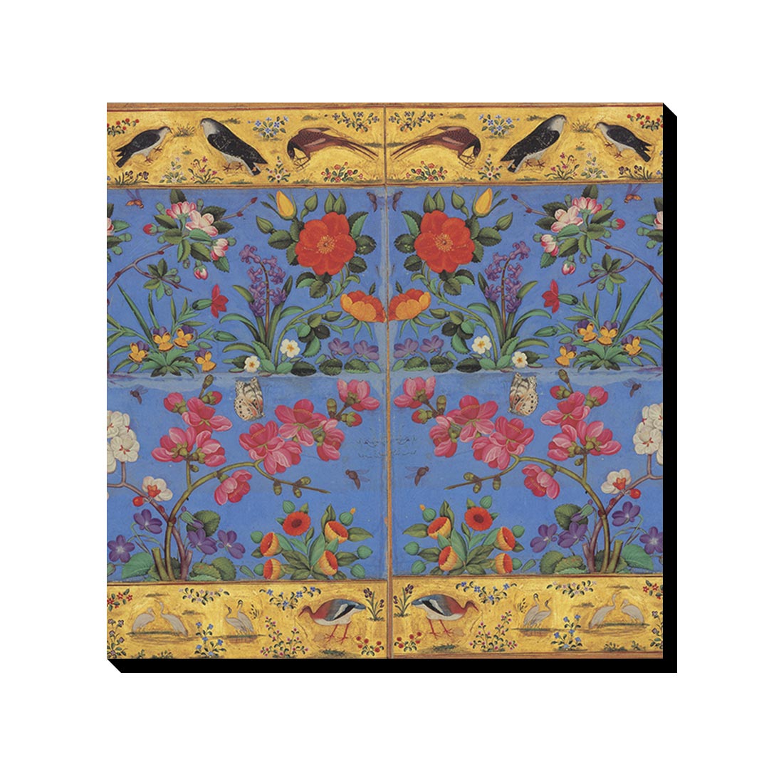 تابلو شاسی ترمه طراحان ایده مدل گل و مرغ مینیاتوری کد trm525