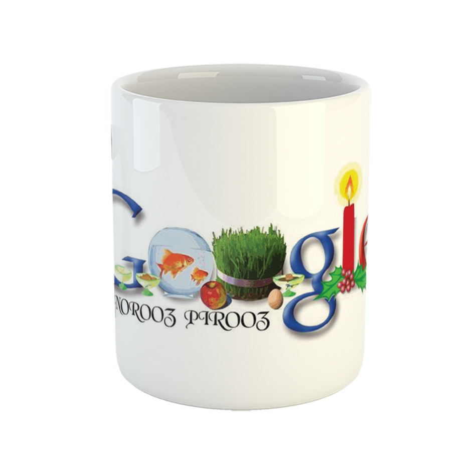 ماگ طرح نوروز مدل تبریک گوگل