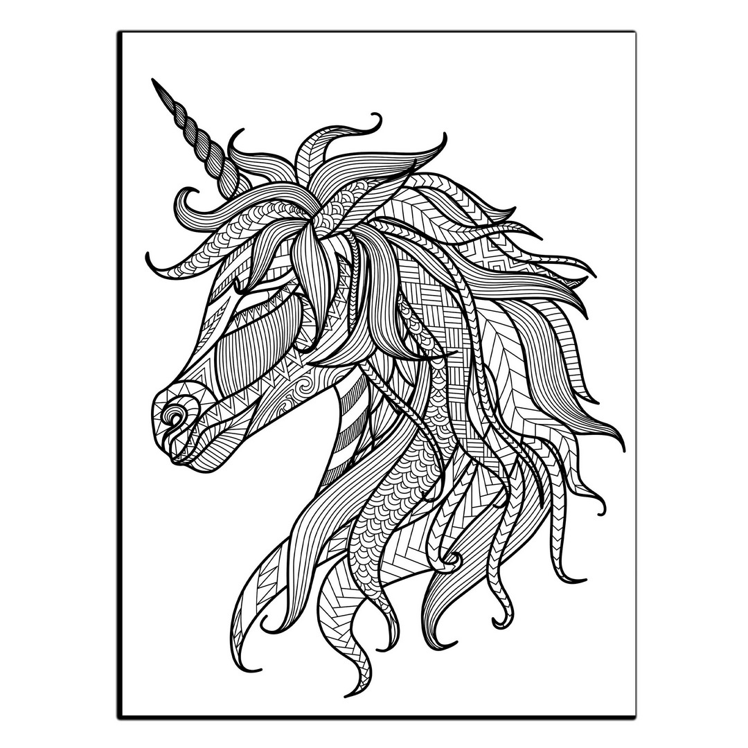 تابلو شاسی بکلیت طرح الگو نقاشی اسب شاخ دار مدل SH-13837