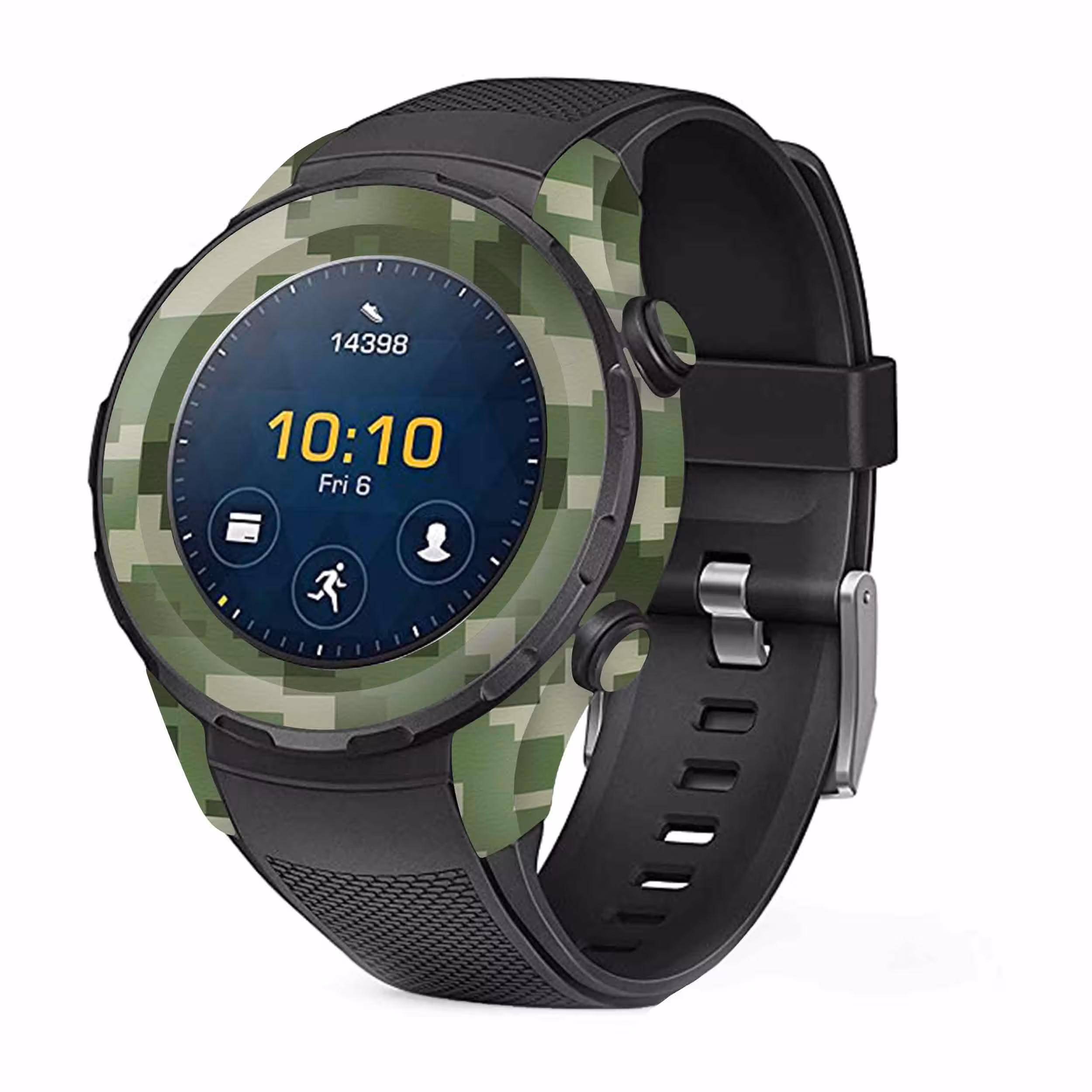 برچسب ماهوت طرح Army-Green-Pixel مناسب برای ساعت هوشمند هوآوی Watch 2