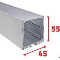 لاینر نوری روکار R701 - یراقینو فروش یراق آلات کابینت و درب