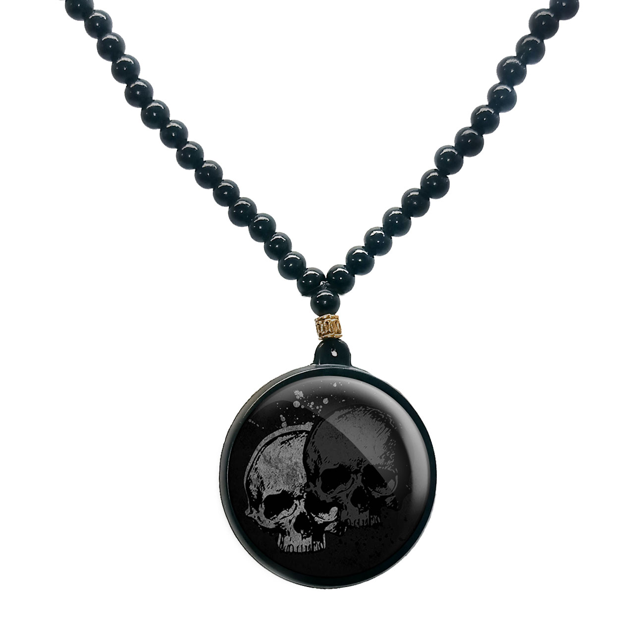 گردنبند پرمانه طرح اسکلت کد pmd.10692 مدل دو طرفه