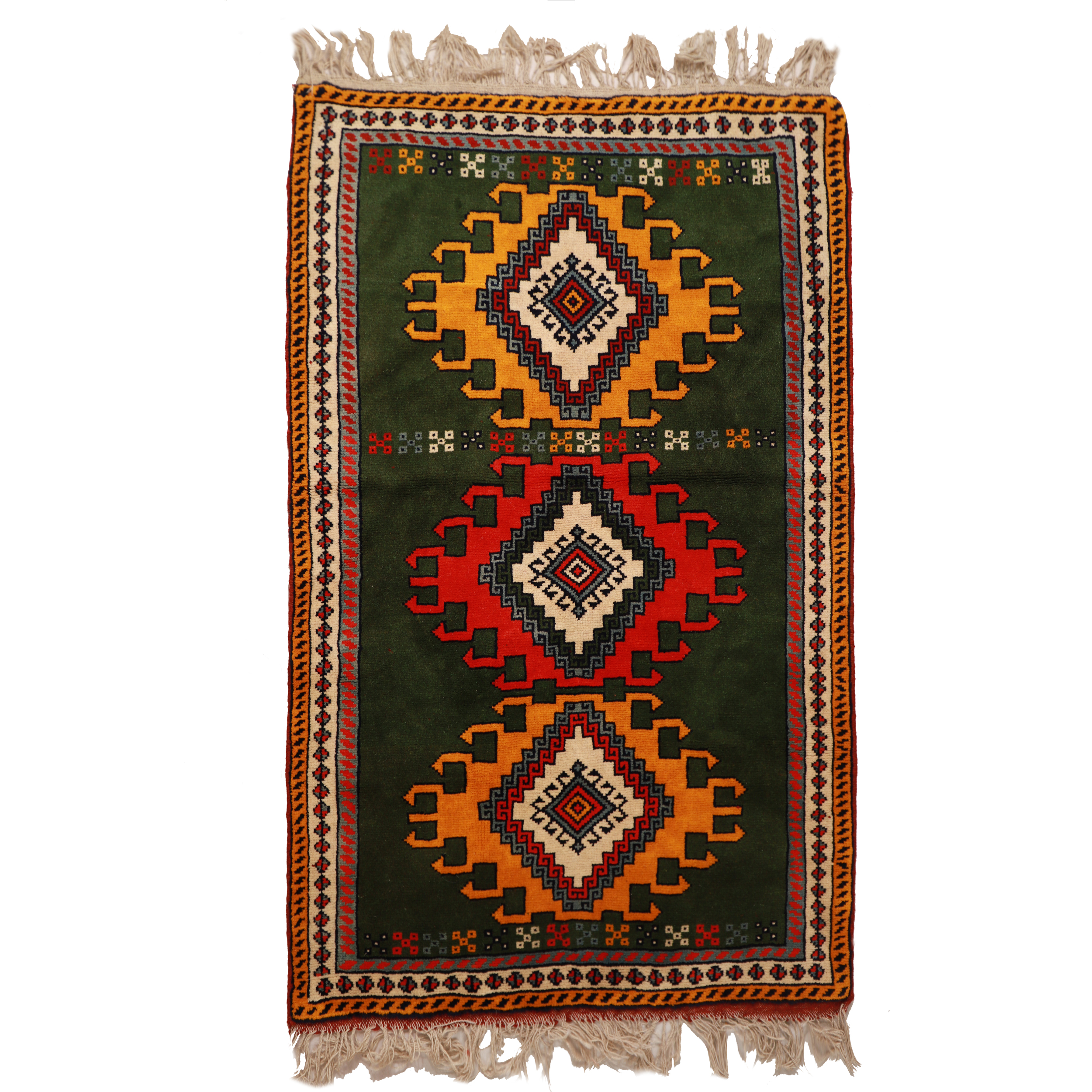 فرش دستباف دو متری طرح نقش حوض خراسان کد 410635