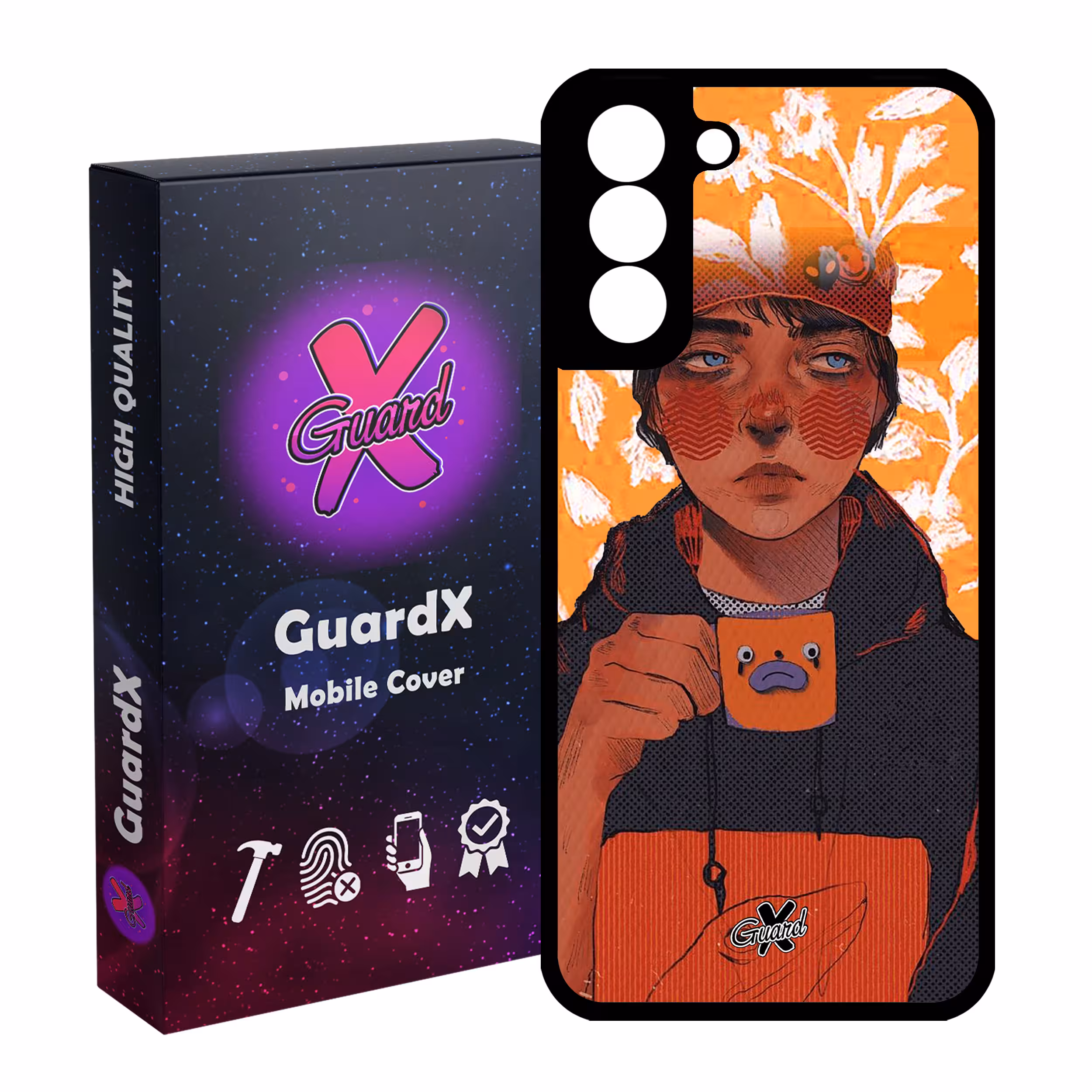 کاور گارد ایکس طرح Girl مدل Glass10319 مناسب برای گوشی موبایل سامسونگ Galaxy S21 FE