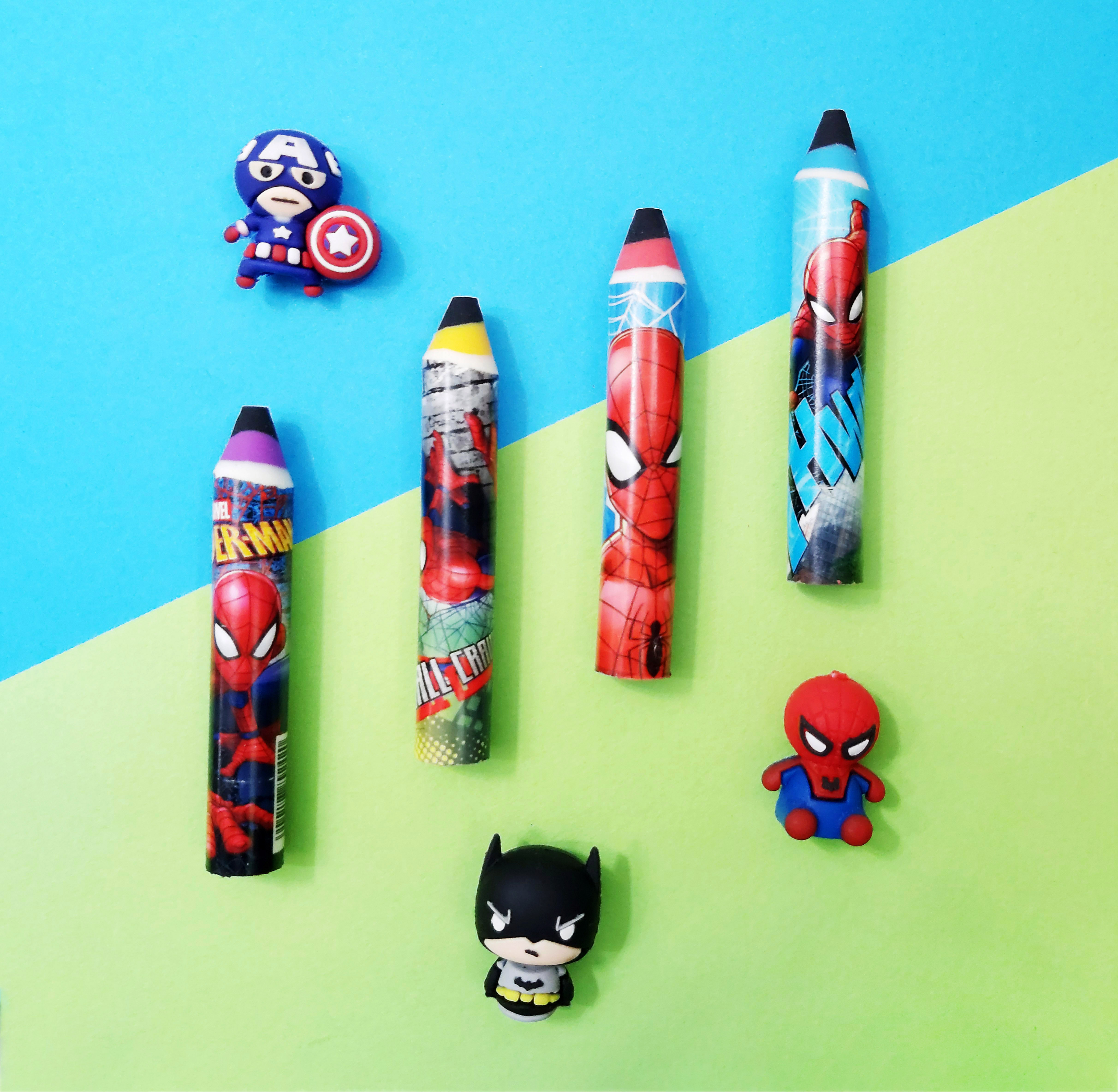 پاکن مدادی طرح مرد عنکبوتی