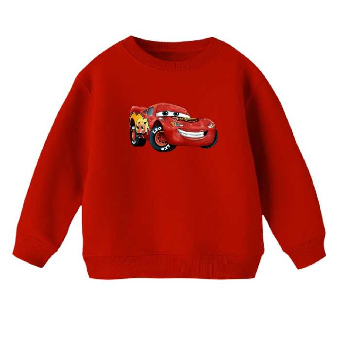 سویشرت بچگانه مدل ماشین ها کد 2 رنگ قرمز