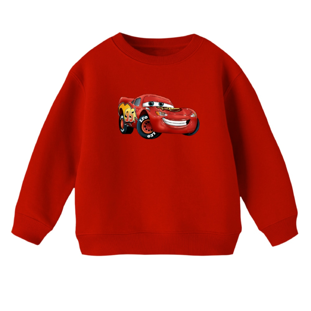 سویشرت بچگانه مدل ماشین ها کد 2 رنگ قرمز