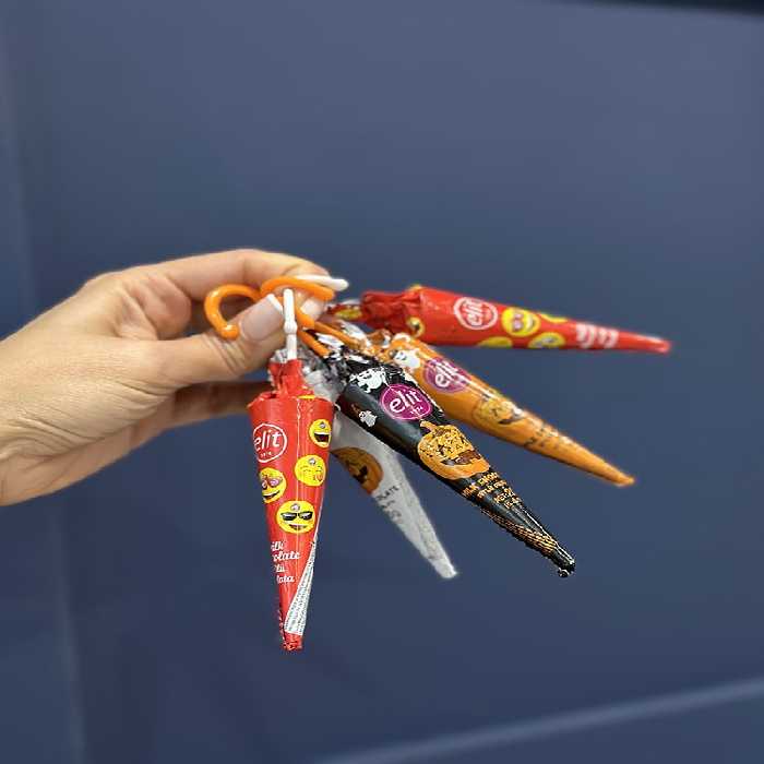 شکلات چتری الیت طرح هالووین و استیکر