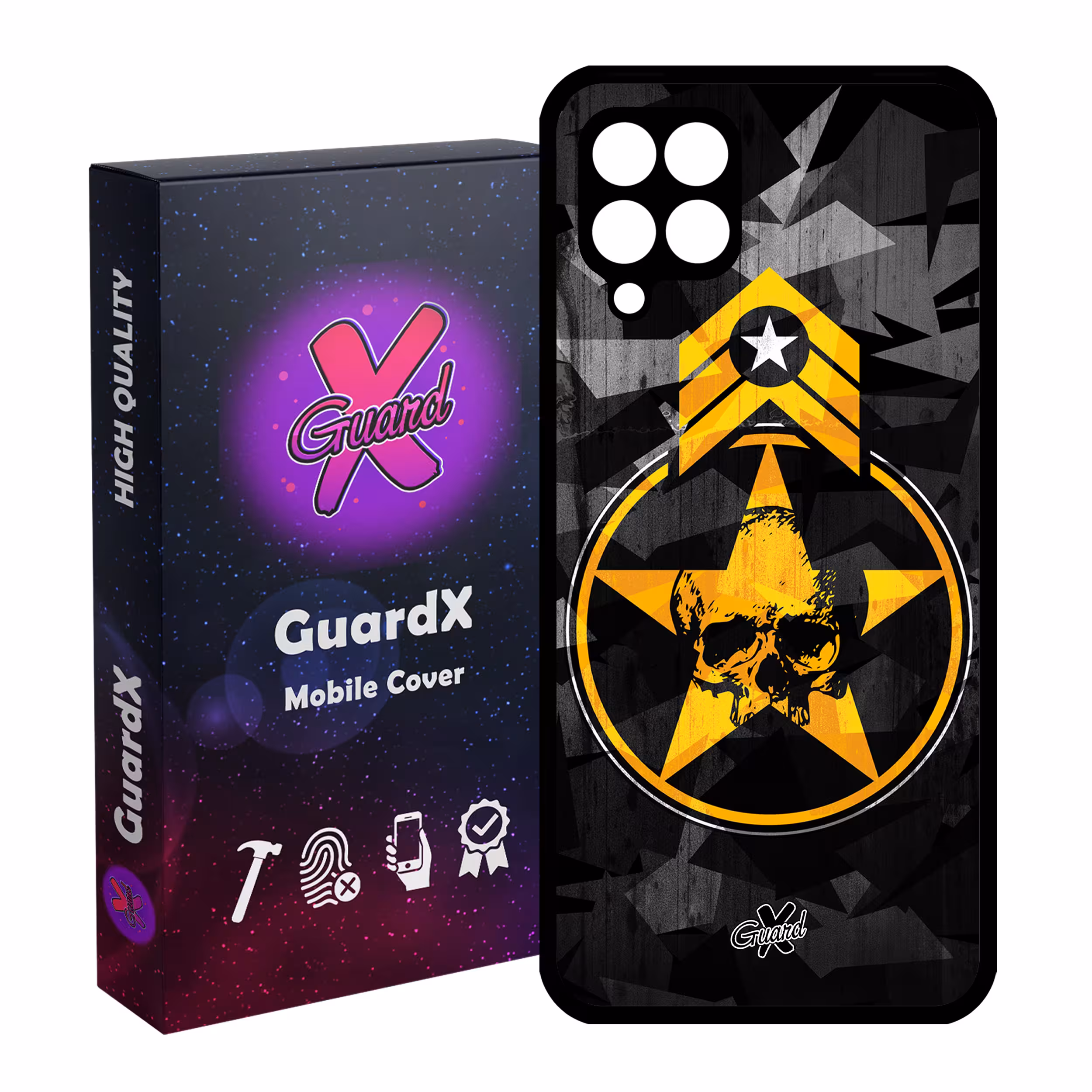 کاور گارد ایکس طرح Soldier مدل Glass10169 مناسب برای گوشی موبایل سامسونگ Galaxy M32 4G / F22