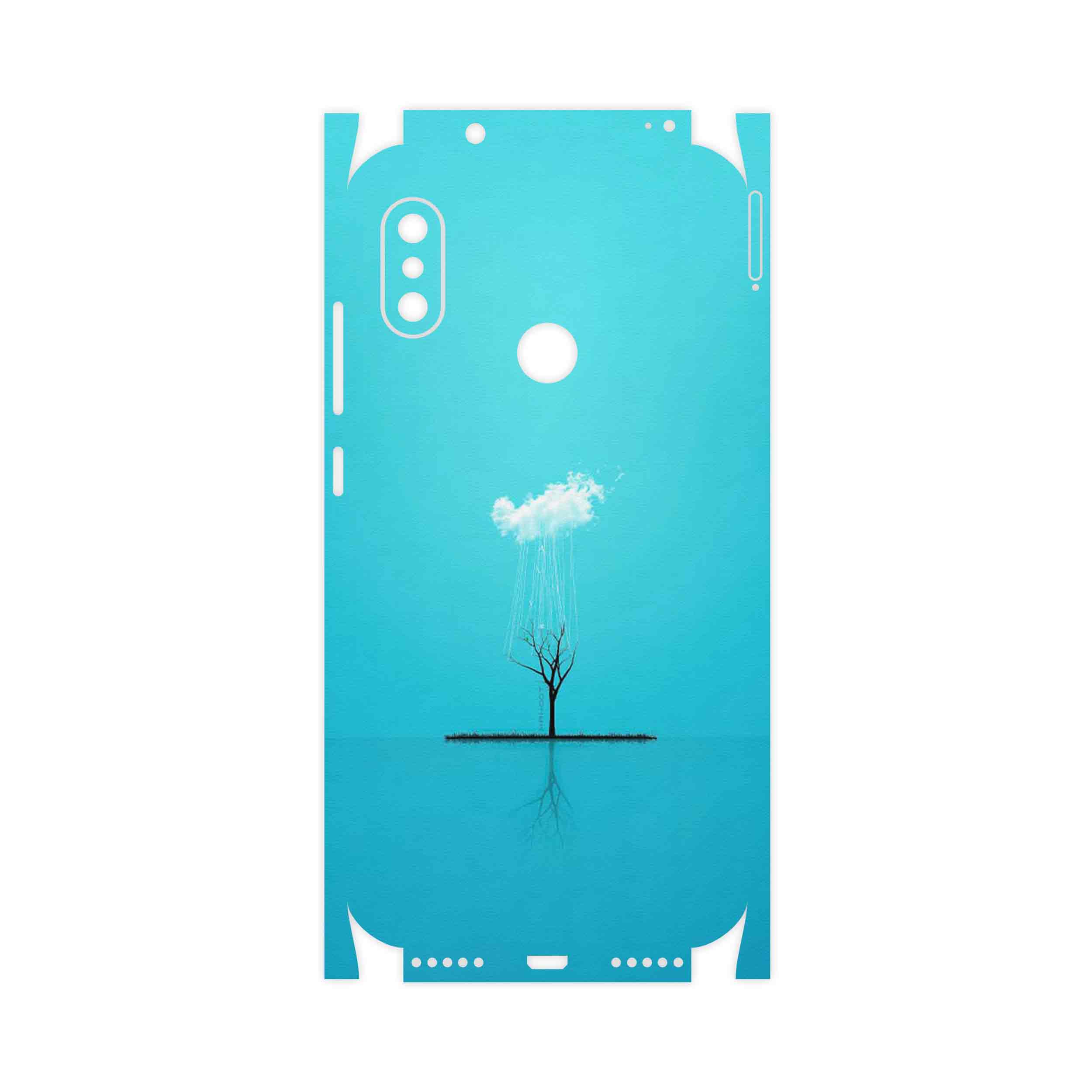 برچسب پوششی ماهوت مدل Minimal Tree-FullSkin مناسب برای گوشی موبایل شیائومی Redmi Note 6 Pro