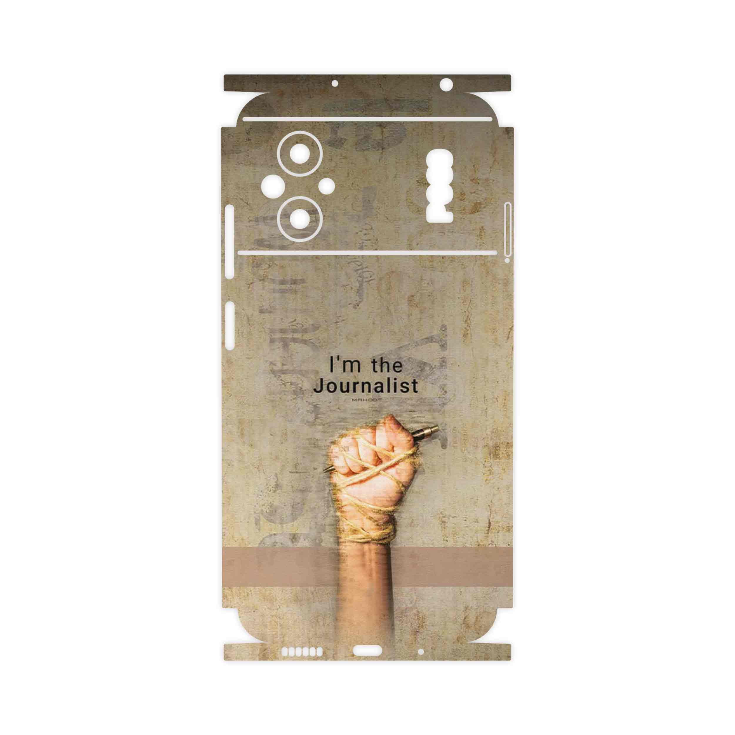برچسب پوششی ماهوت مدل Journalist-FullSkin مناسب برای گوشی موبایل شیائومی Poco M5