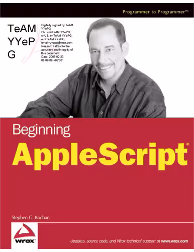خرید و دانلود نسخه کامل کتاب Beginning AppleScript
