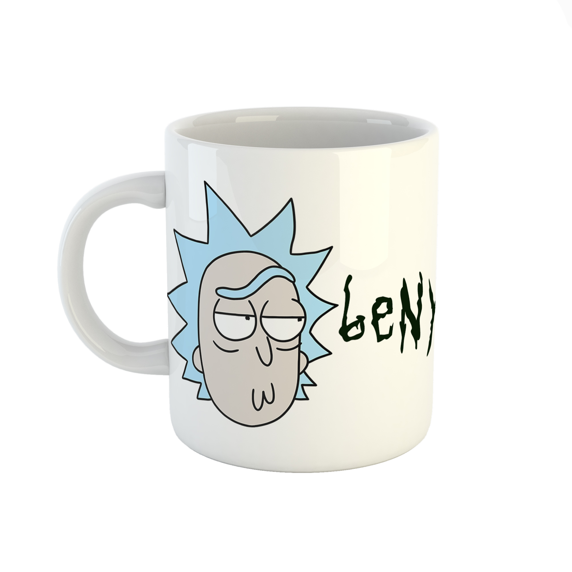 ماگ طرح اسم بنیامین مدل rick and morty کد 888