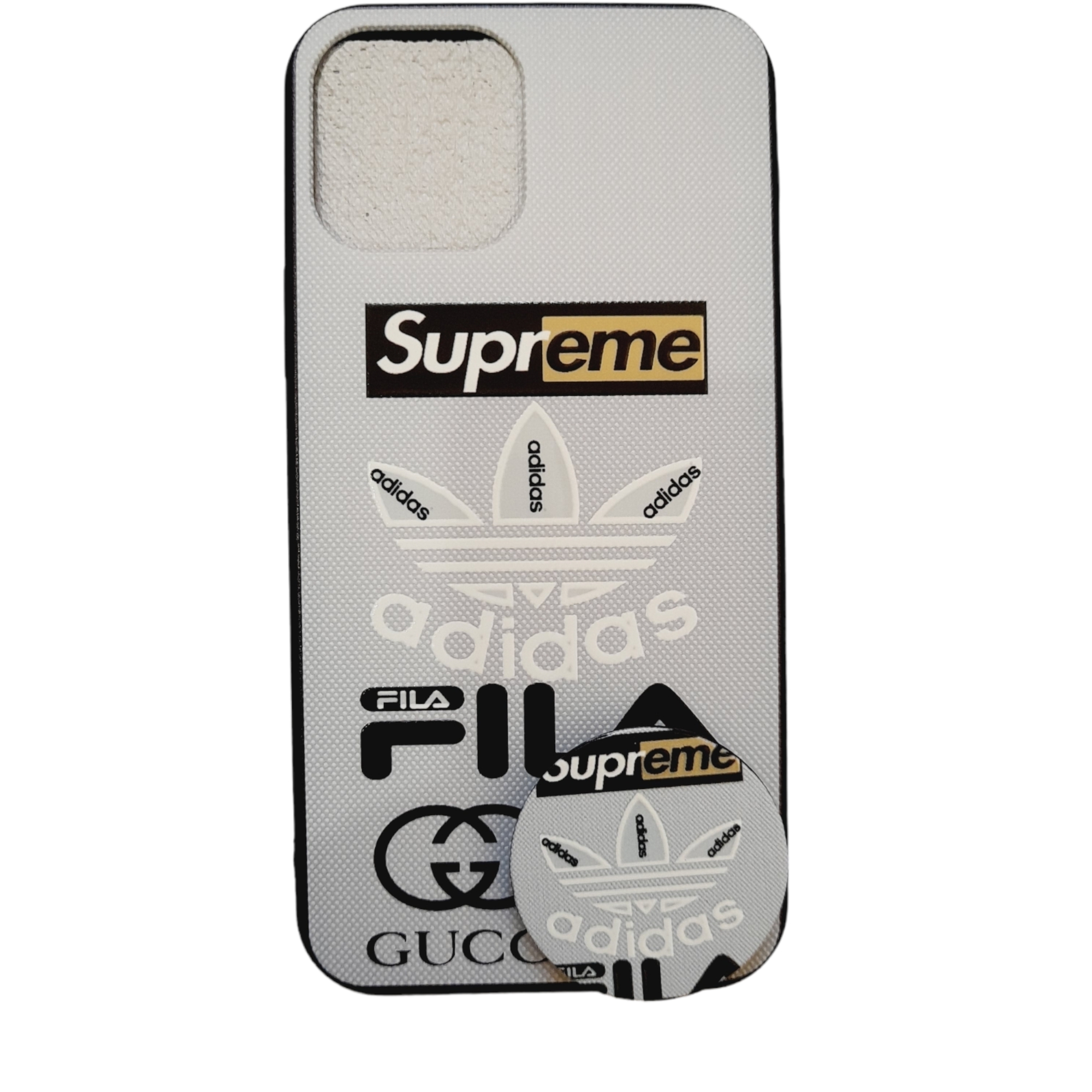 کاور مدل ip12p مناسب برای گوشی موبایل اپل iPhone 12 /12 Pro به همراه پاپ سوکت