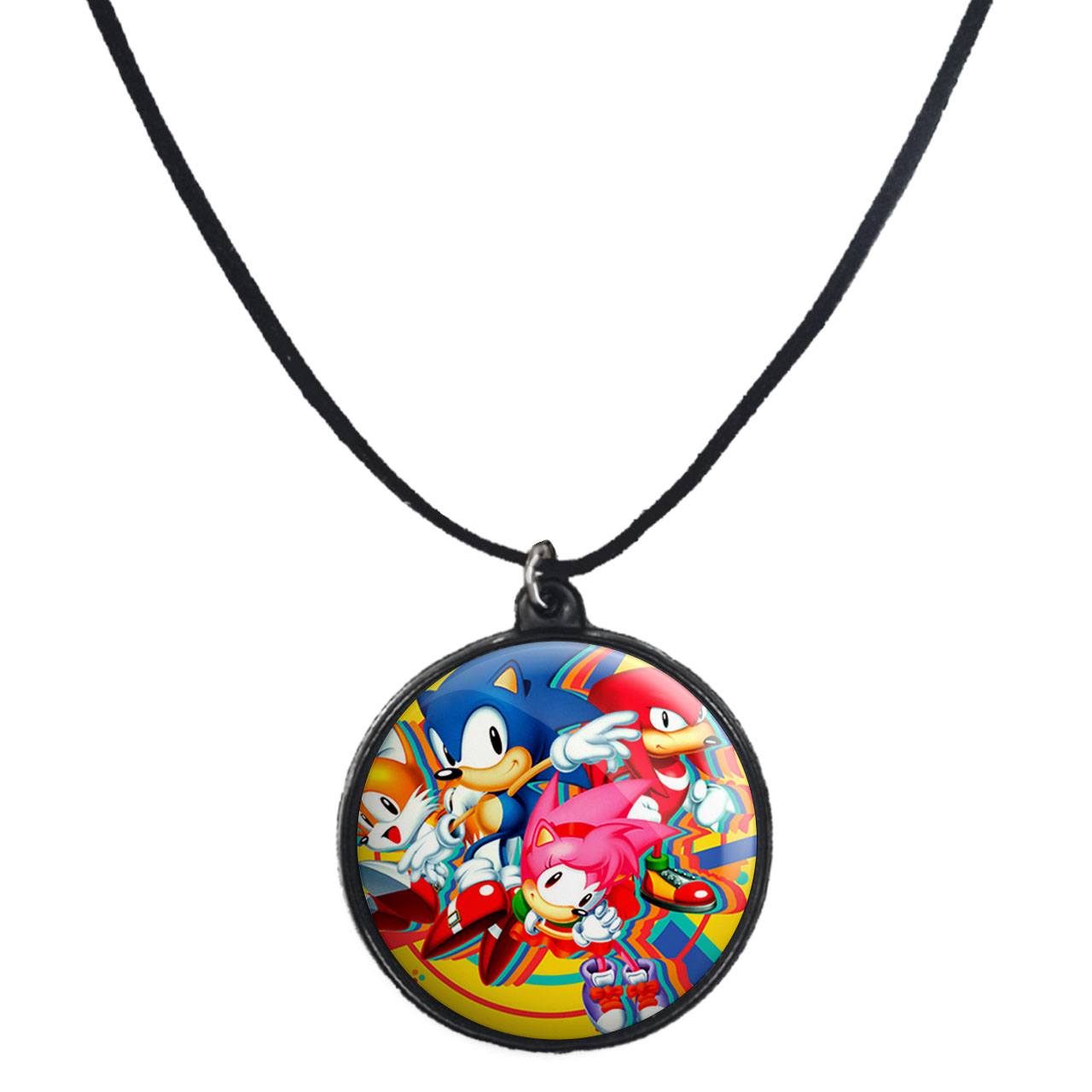 گردنبند پرمانه طرح سونیک کد pmb.14951 مدل دو طرفه