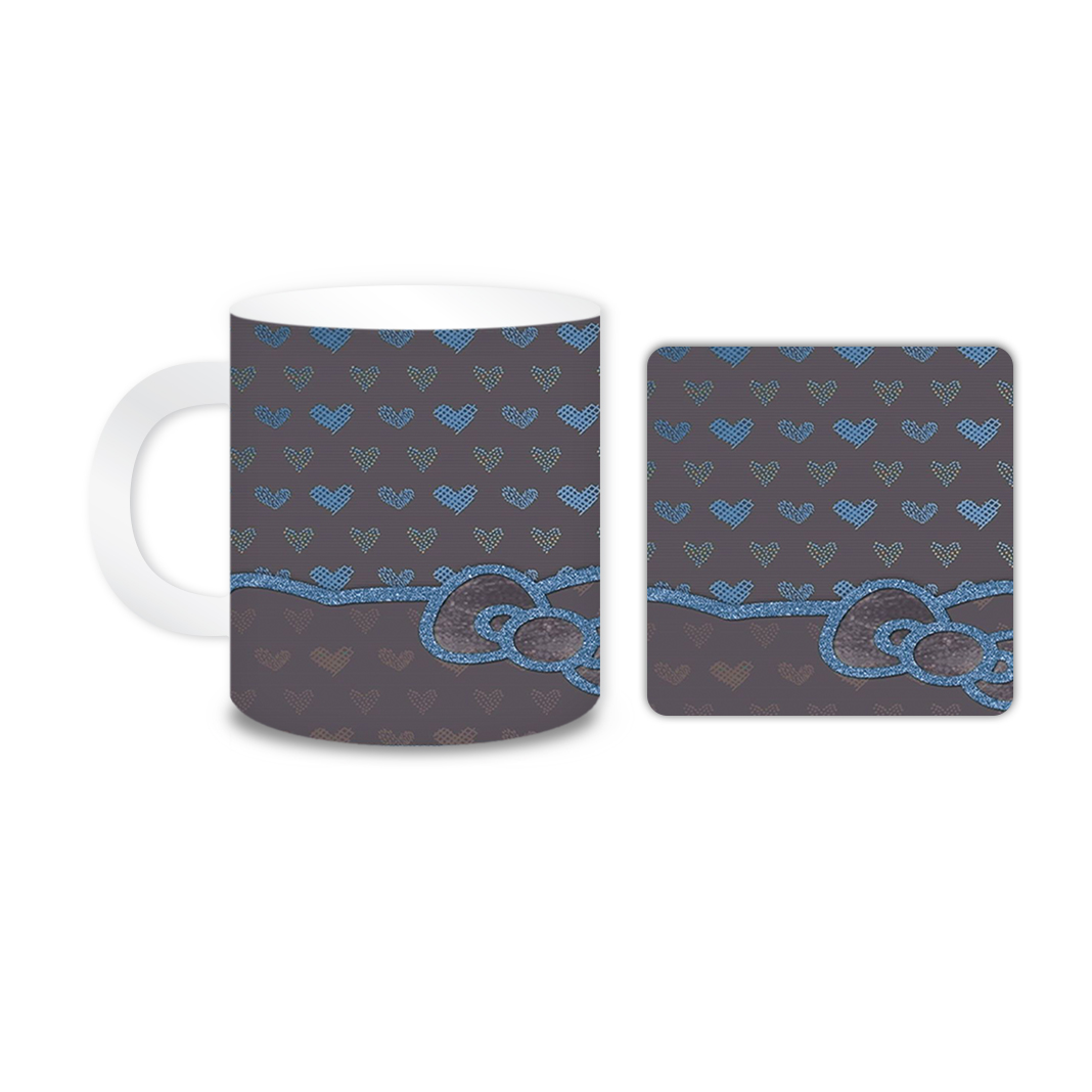 ماگ مدل کیتی کد 1542 به همراه زیر لیوانی