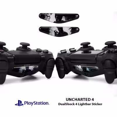 برچسب لایت بار دسته پلی استیشن ۴ آی گیمر طرح Uncharted بسته 4 عددی