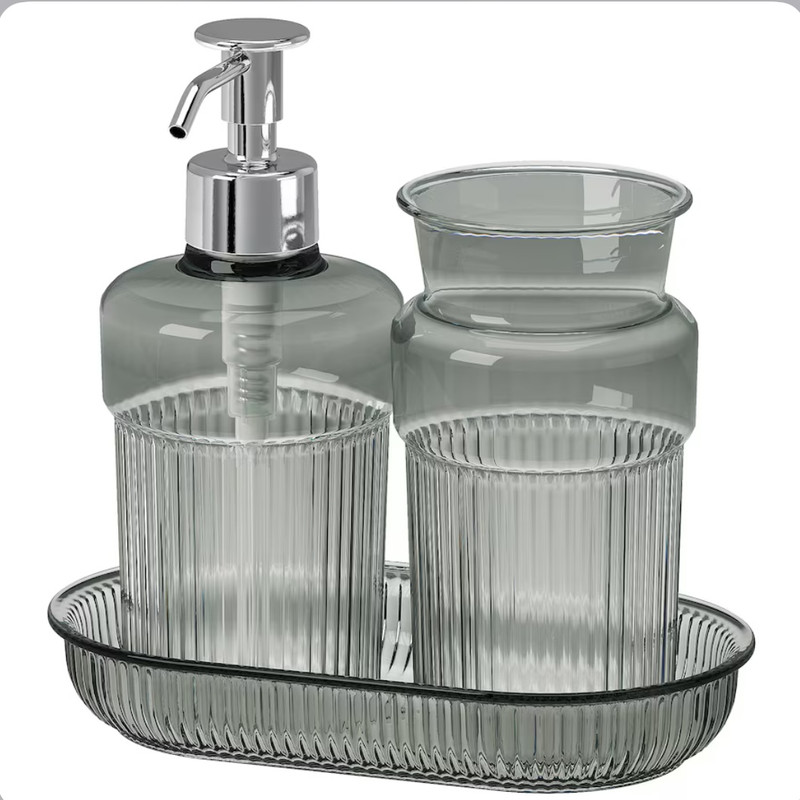 پمپ مایع دستشویی ایکیا مدل brofjärden به همراه جامسواکی | کالا مکس