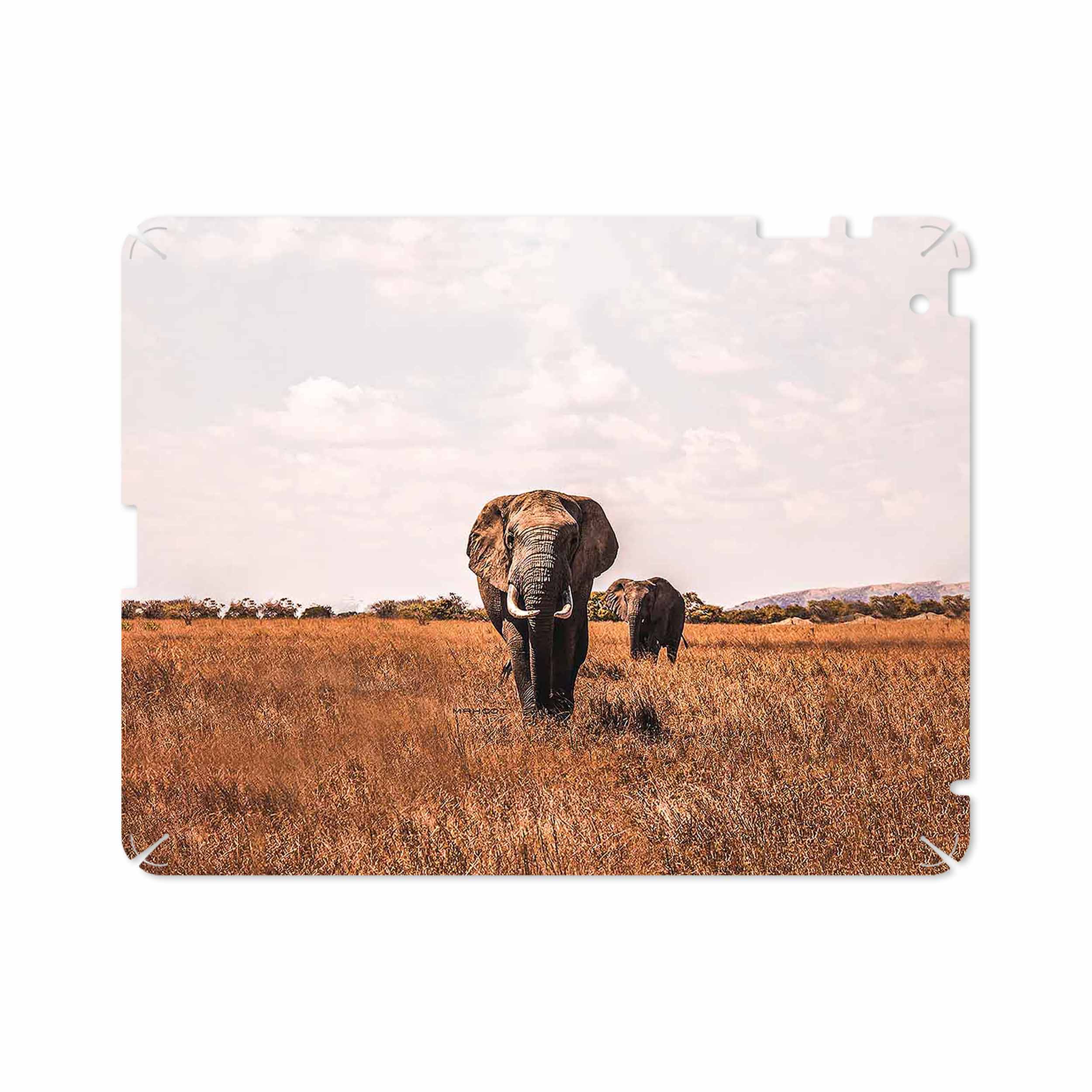 برچسب پوششی ماهوت مدل Elephant مناسب برای تبلت اپل iPad 2 2011 A1395
