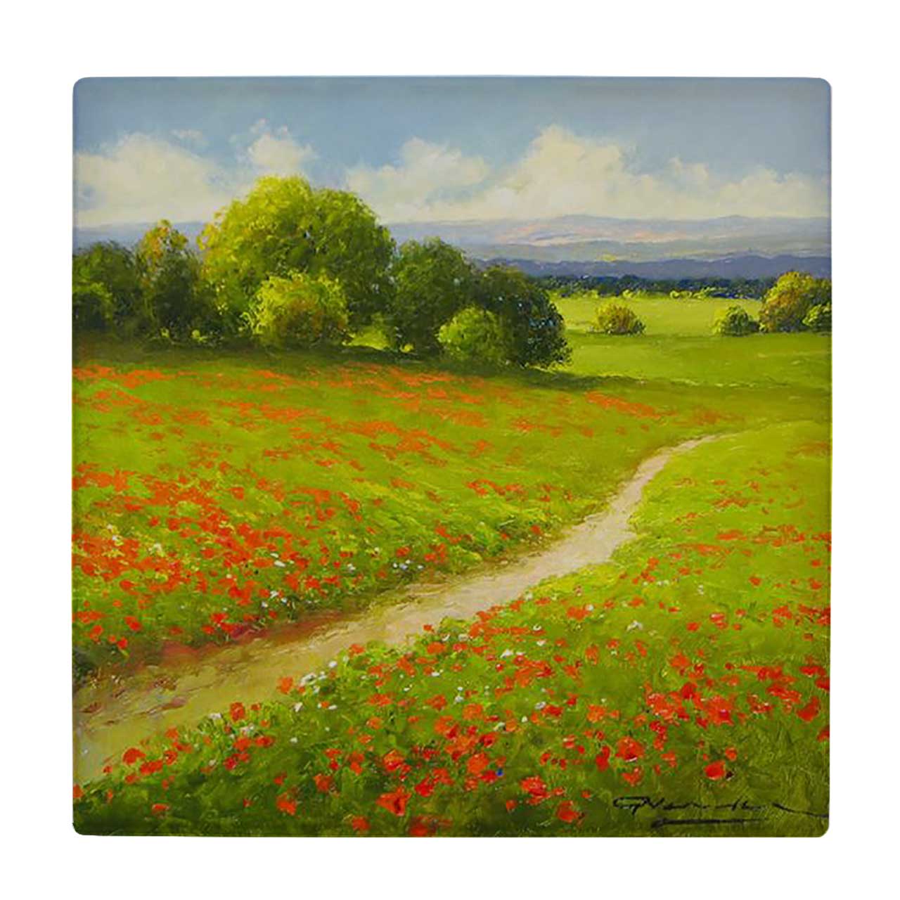  کاشی کارنیلا طرح جاده ای در مزرعه کد wkk1662