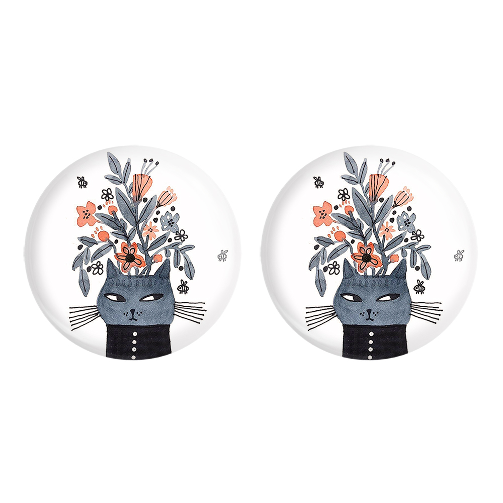 پیکسل خندالو مدل گربه کد 5238 به همراه مگنت