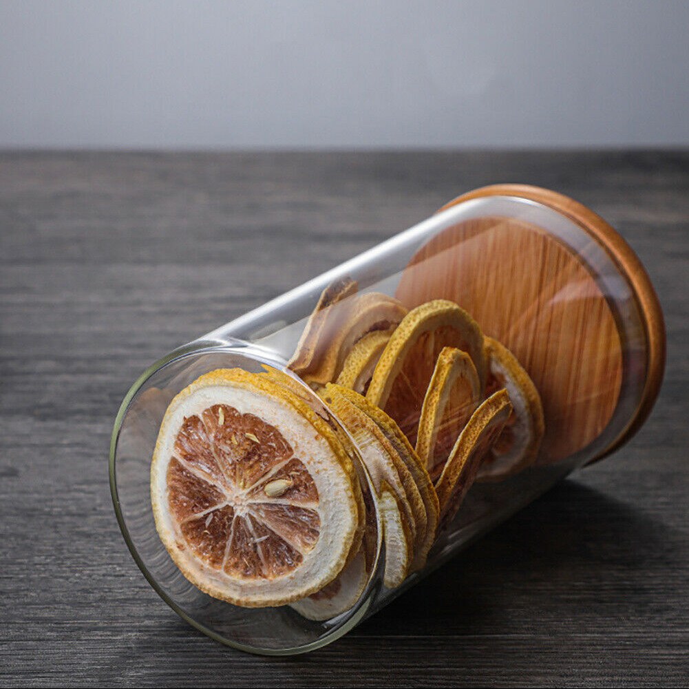 بانکه (جا حبوباتی) 1 عددی بامبو شیشه ای پیرکس مدل  H10.8D8.5 کد Gw90301032