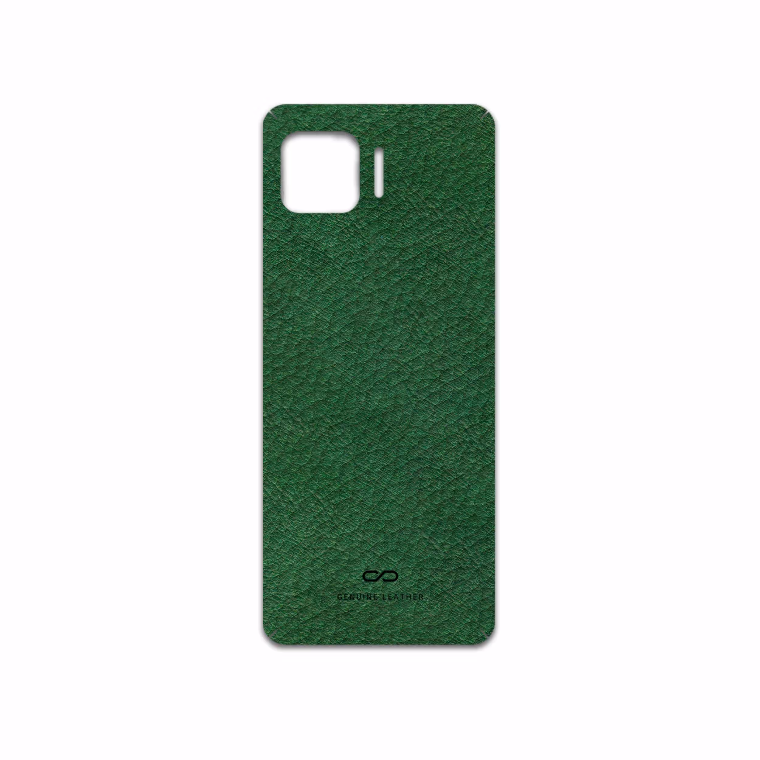برچسب پوششی ماهوت مدل Green-Leather مناسب برای گوشی موبایل موتورولا Moto G 5G Plus