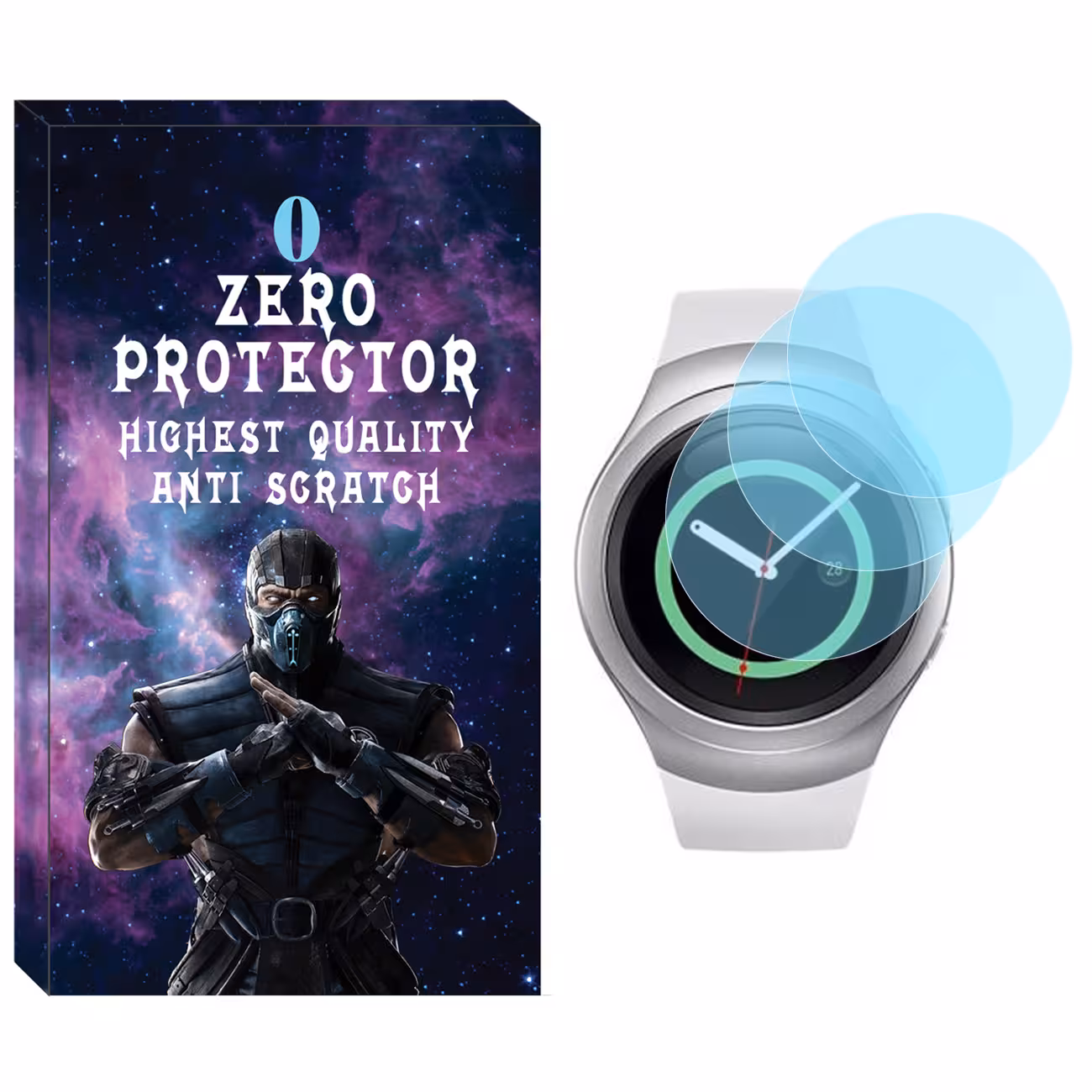 محافظ صفحه نمایش نانو زیرو مدل NZO مناسب برای ساعت هوشمند سامسونگ Galaxy Watch Gear S2 بسته سه عددی