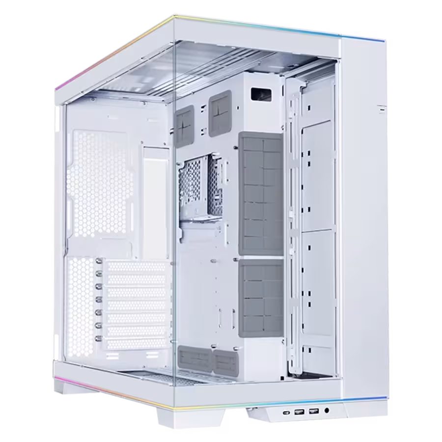 کیس گیمینگ لیان لی Lian Li O11 Dynamic Evo RGB رنگ سفید | فروشگاه گیمینگ تکاف