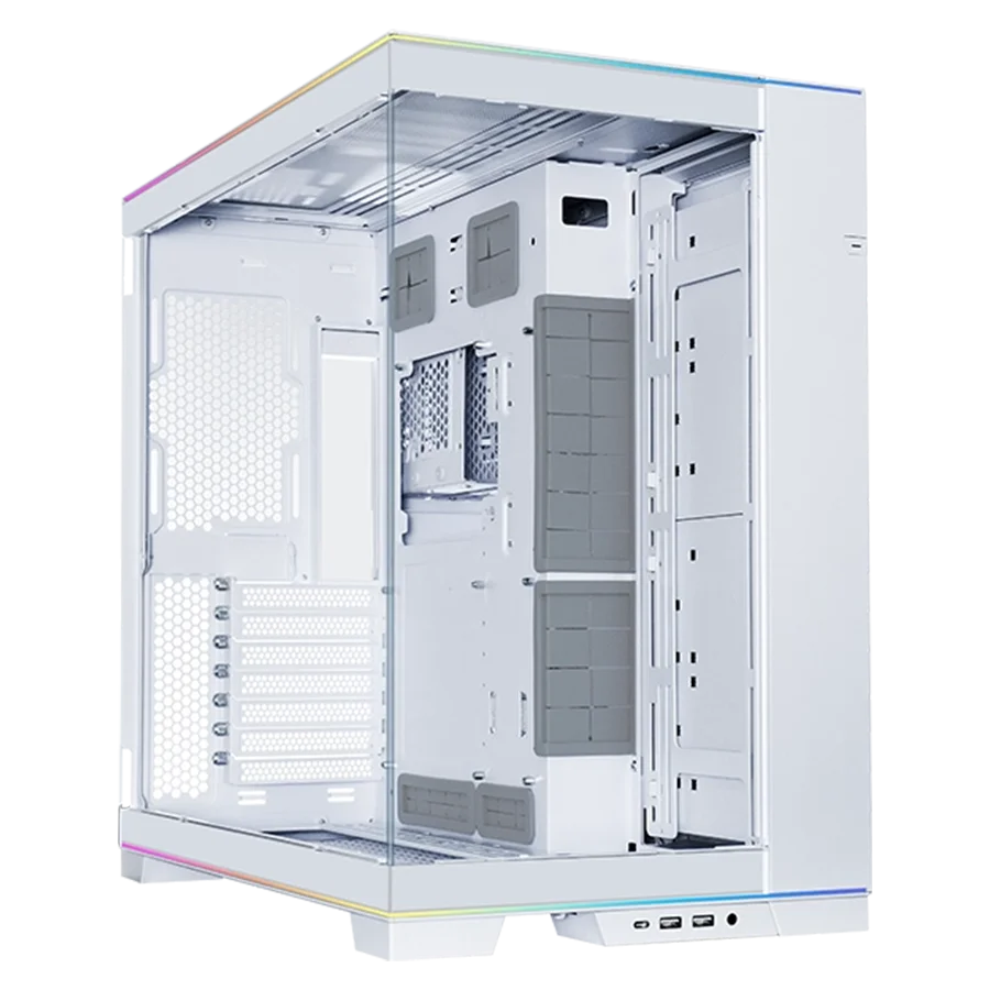 کیس گیمینگ لیان لی Lian Li O11 Dynamic Evo RGB رنگ سفید | فروشگاه گیمینگ تکاف