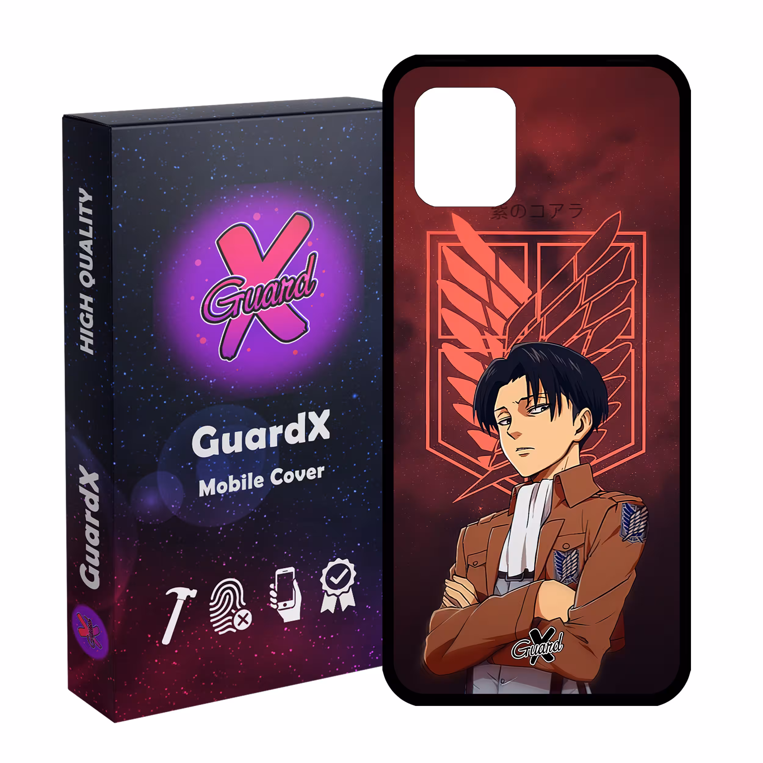 کاور گارد ایکس طرح Levi Anime مدل Glass10478 مناسب برای گوشی موبایل سامسونگ Galaxy Note 10 Lite / A81