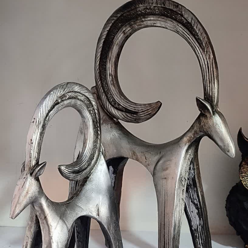 مجسمه پلی استر  بز افغان