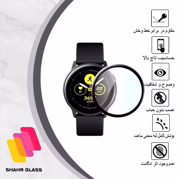 محافظ صفحه نمایش نانو شهر گلس مدل PMSR مناسب برای ساعت هوشمند سامسونگ Galaxy Watch 4 44mm 
