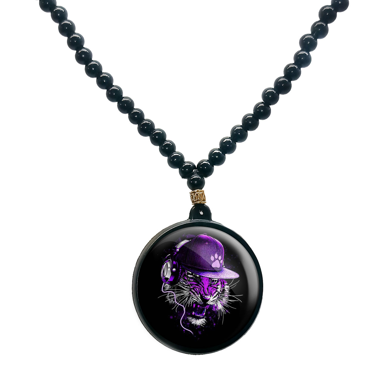 گردنبند پرمانه طرح خفن کد pmd.6048 مدل دو طرفه