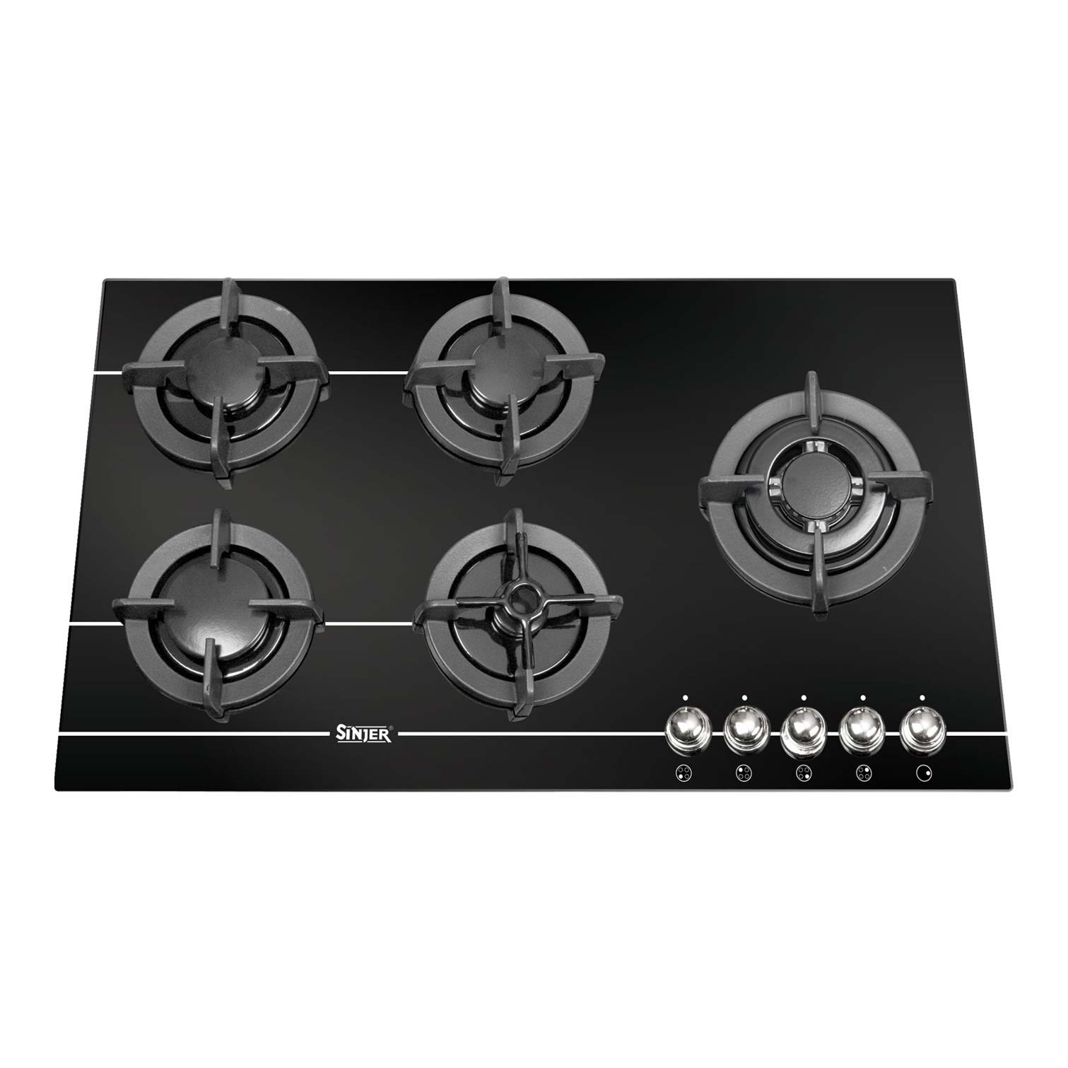 اجاق گاز صفحه ای سینجر پنج شعله مدل SDG-502