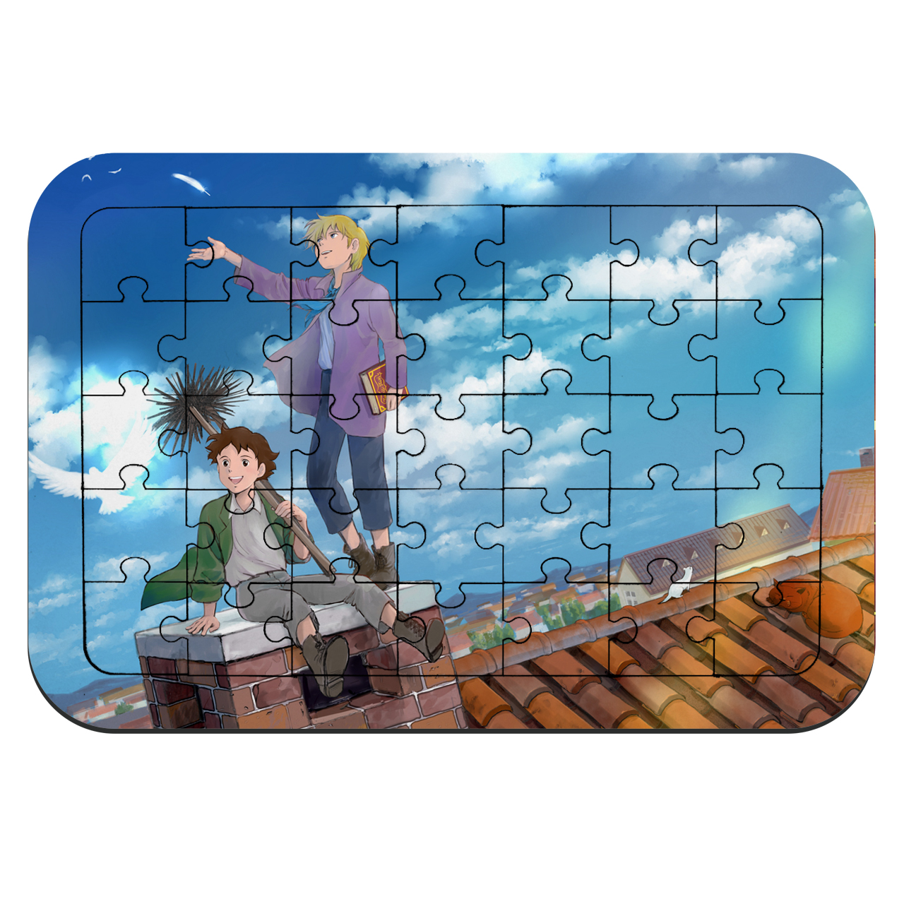 پازل 35 تکه طرح انیمه آسمانهای آبی رومئو مدل NI359