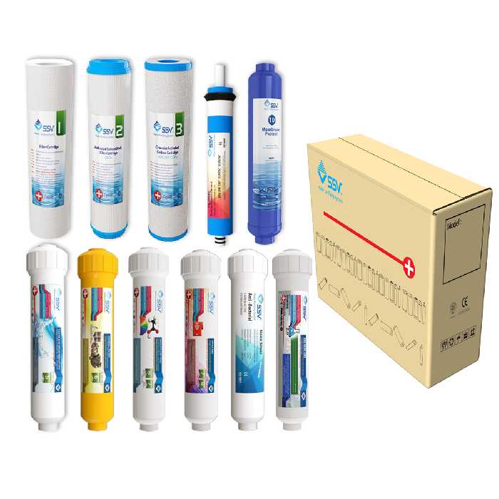 فیلتر دستگاه تصفیه کننده آب اس اس وی مدل H1150 بسته 11 عددی