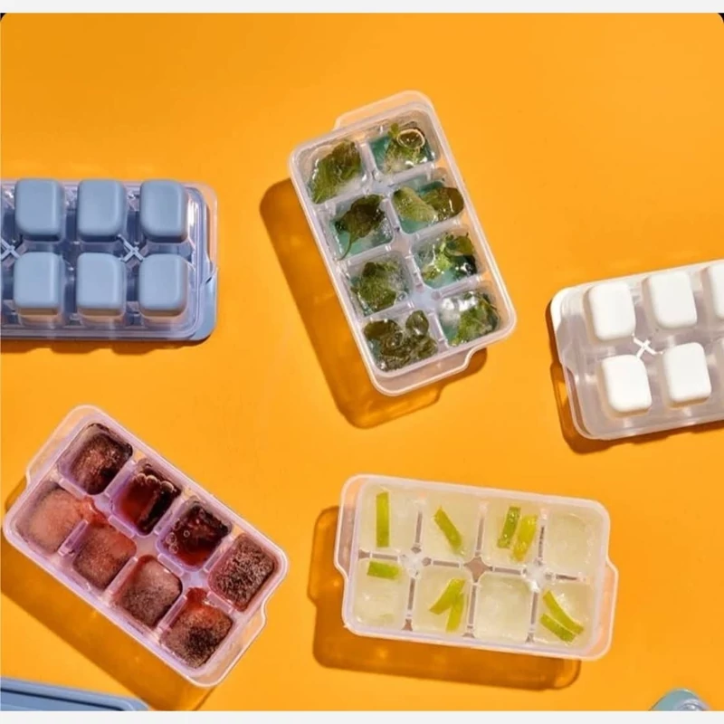 قالب یخ کف سیلیکونی درب دار | amazonchi