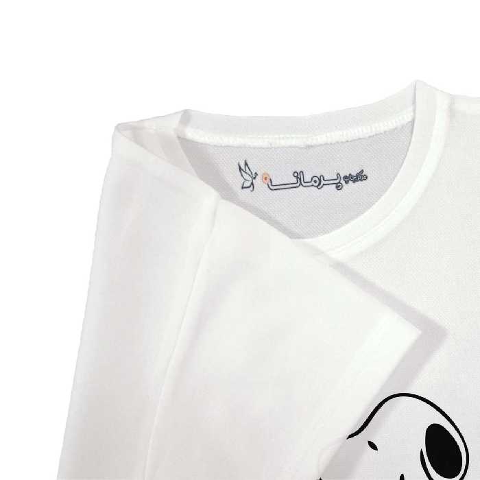 تی شرت بچگانه پرمانه طرح اسنوپی کد pmt.3684