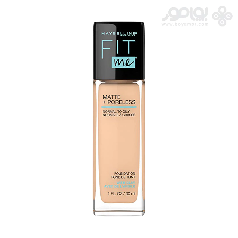 کرم پودر میبلین مدل Fit Me شماره 124 رنگ SOFT SAND