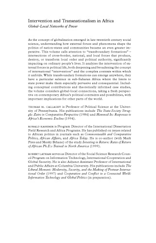 خرید و دانلود نسخه کامل کتاب Intervention and Transnationalism in Africa: Global-Local Networks of Power