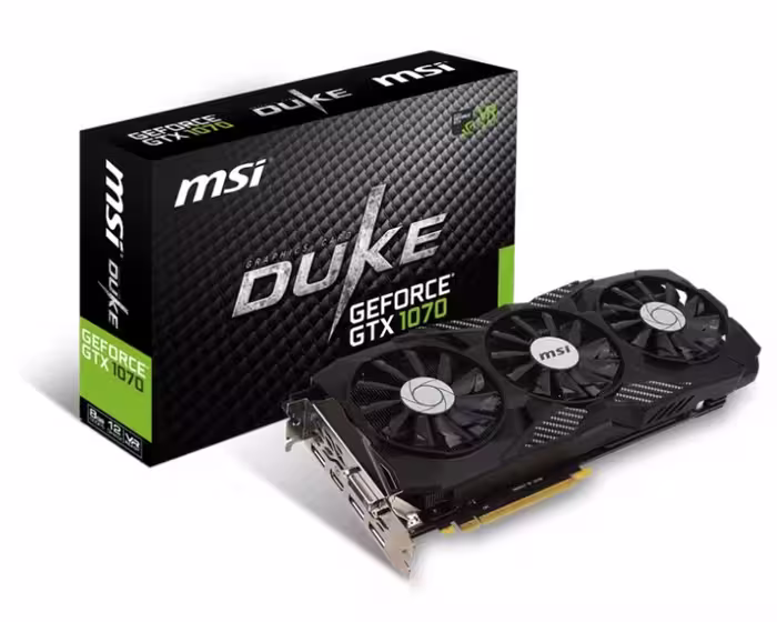 کارت گرافیک ام اس آی GTX 1070 DUKE 8GB OC