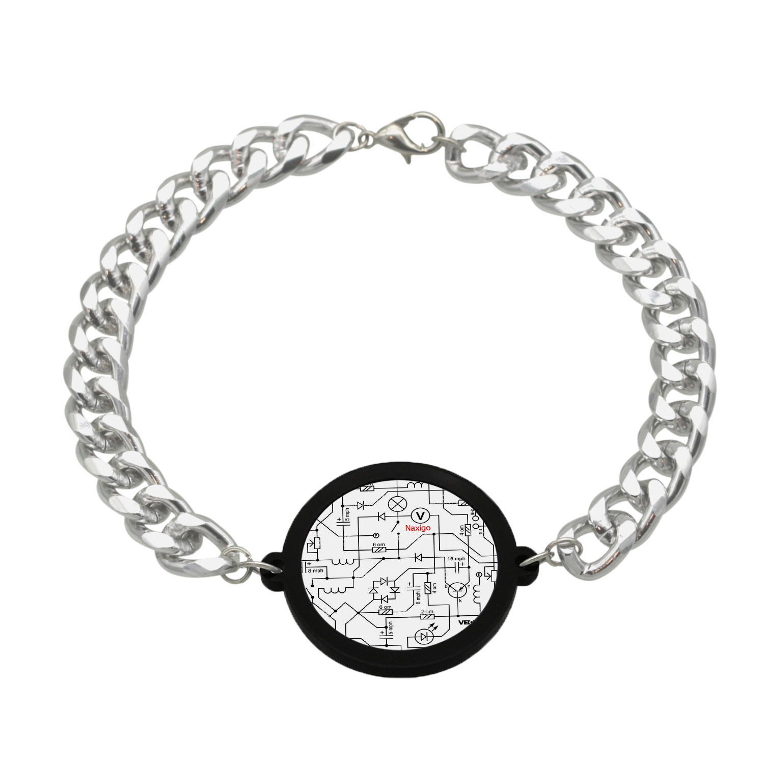 دستبند ناکسیگو مدل مدار الکتریکی کد BZ7486