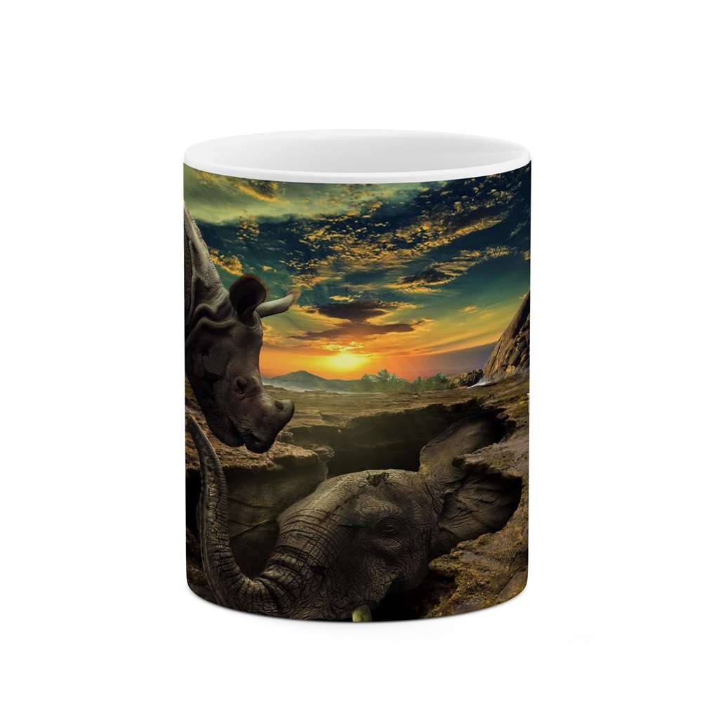 ماگ کاکتی طرح نقاشی مدل mgs13803