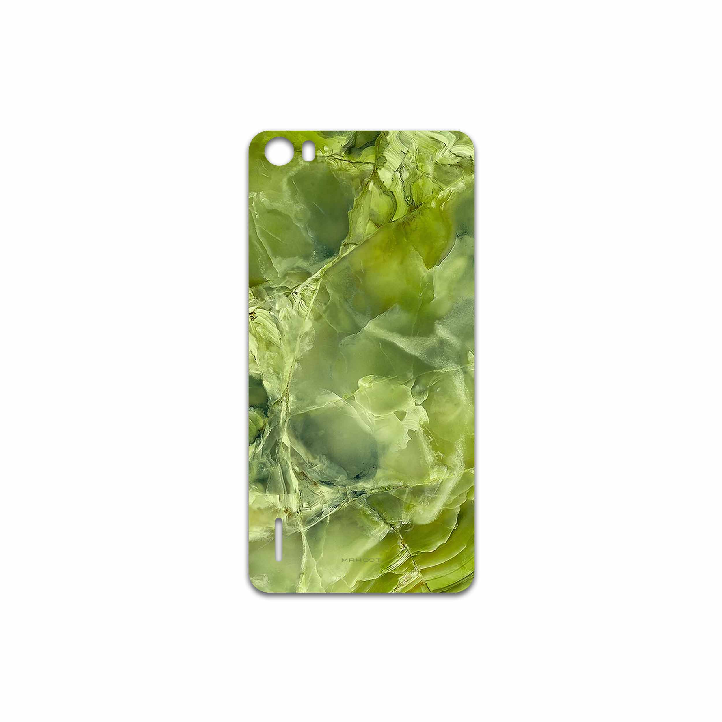 برچسب پوششی ماهوت مدل Green Crystal Marble مناسب برای گوشی موبایل آنر 6