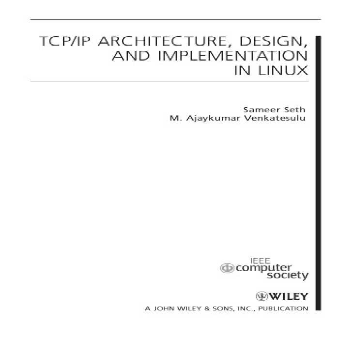 خرید و دانلود نسخه کامل کتاب TCP/IP architecture, design and implementation in Linux
