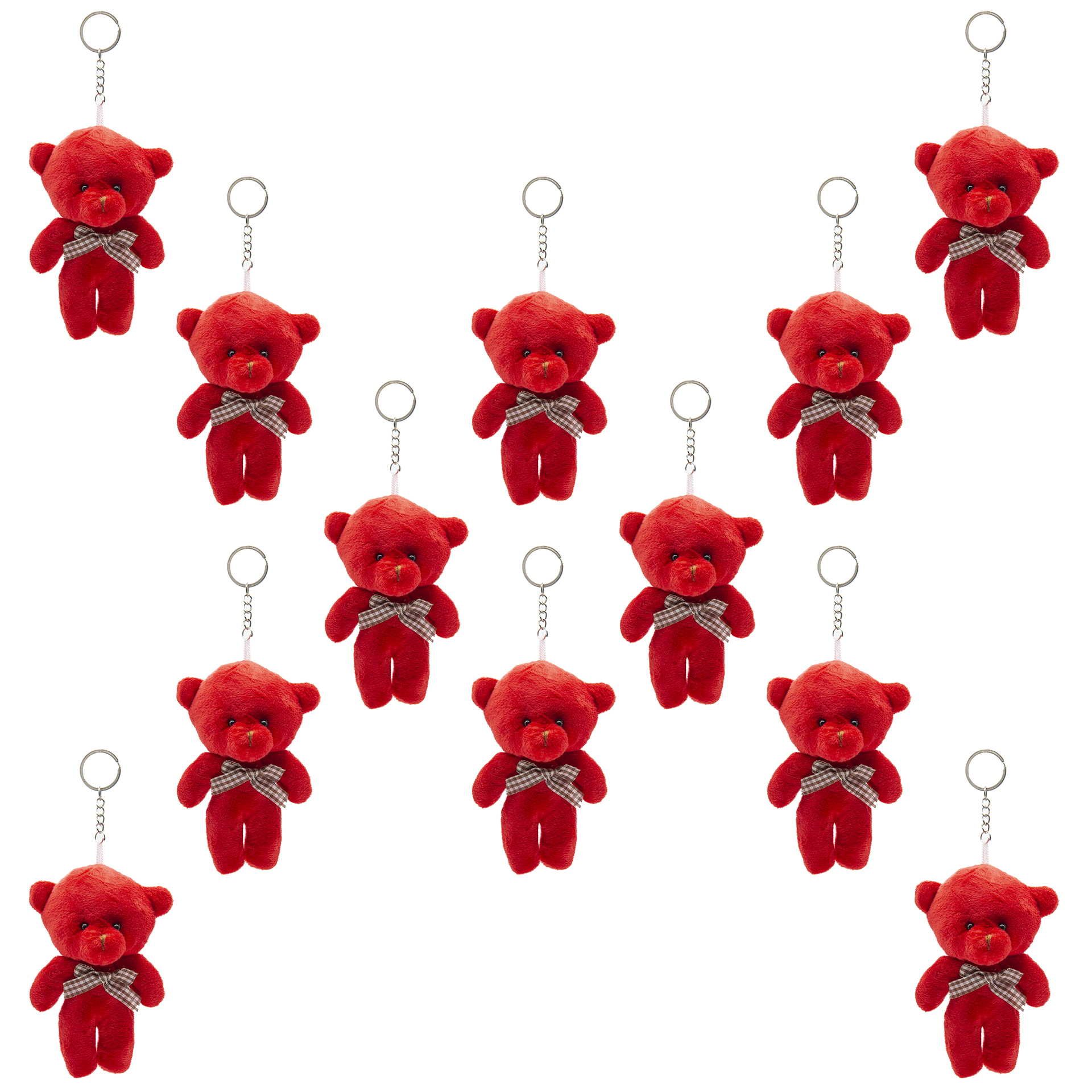 آویز عروسکی مدل خرس BG11573 بسته 12 عددی