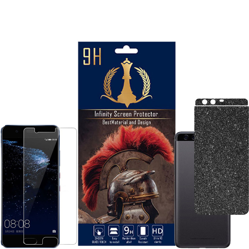برچسب پوششی اینفینیتی مدل PRO MAX مناسب برای گوشی موبایل هوآوی P10 PLUS به همراه محافظ صفحه نمایش