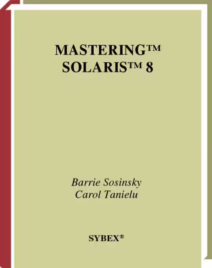 خرید و دانلود نسخه کامل کتاب Mastering Solaris 8